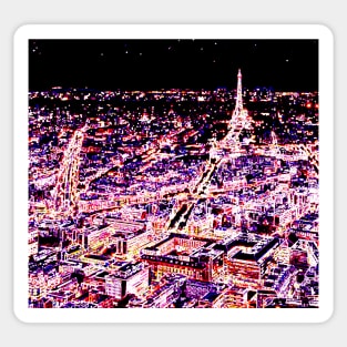 Paris in Neon Colors Sticker